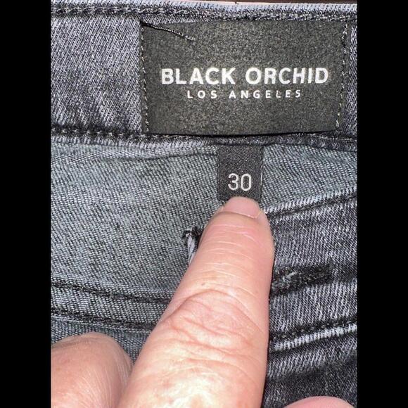 Black Orchid Button Fly Size 30 Black Jeans - Picture 5 of 8